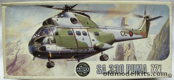Airfix 1/72 SA-330 Puma - RAF Or France - Type 4 Logo Issue, 03021-6 plastic model kit